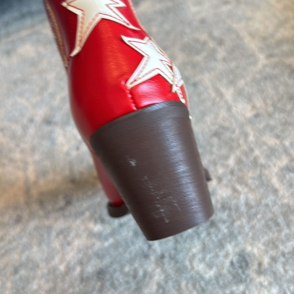 One boot Only‼️ Hocfart Red “Yall” Cowboy Boot - Picture 8 of 8